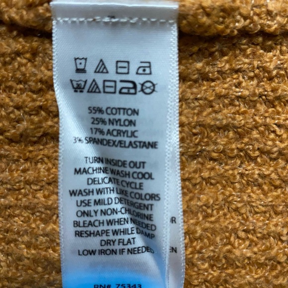 Williamrast Collar Sweater Crop Top Waffle Knit Size Small - Picture 4 of 4